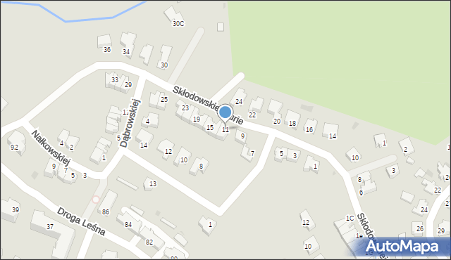 Oborniki, Skłodowskiej-Curie Marii, 11, mapa Oborniki