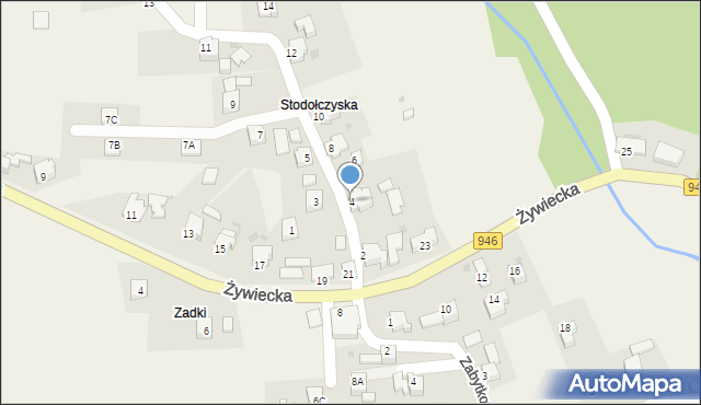 Okrajnik, Skalna, 4, mapa Okrajnik