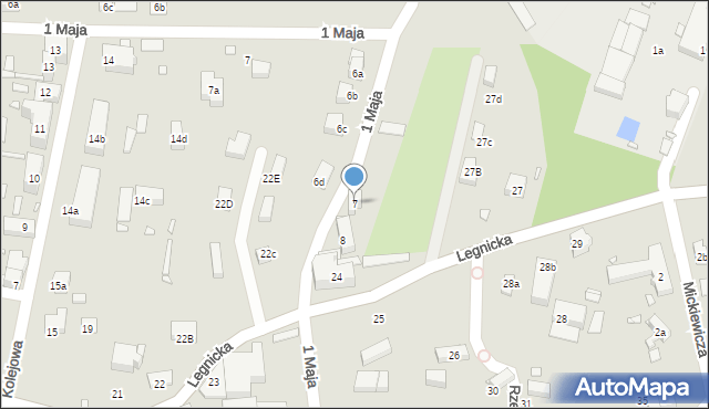 Olszyna, Skłodowskiej-Curie Marii, 7, mapa Olszyna