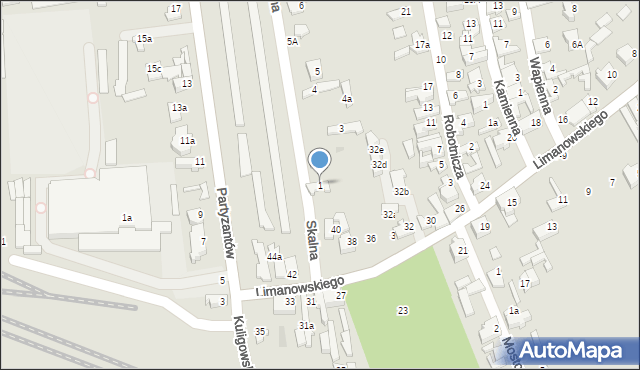 Opoczno, Skalna, 1, mapa Opoczno