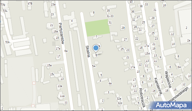 Opoczno, Skalna, 6, mapa Opoczno