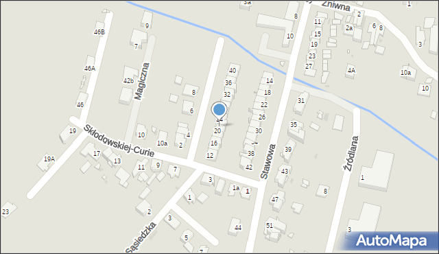 Opole, Skłodowskiej-Curie Marii, 22, mapa Opola