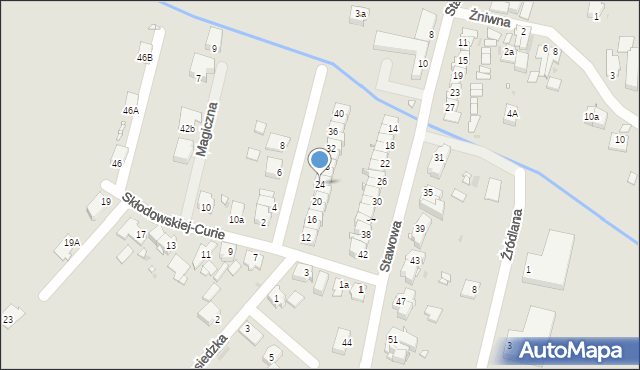 Opole, Skłodowskiej-Curie Marii, 24, mapa Opola