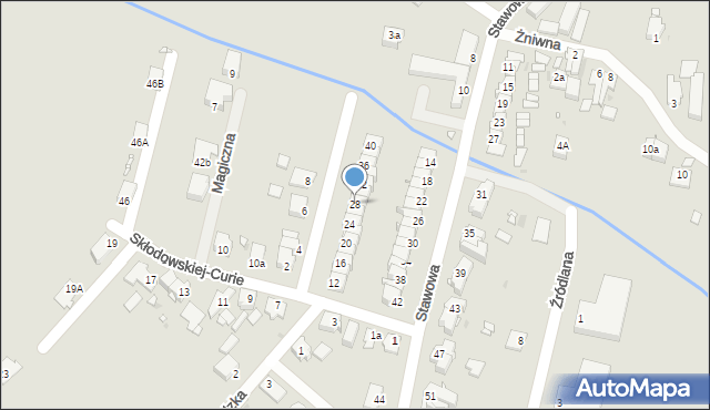 Opole, Skłodowskiej-Curie Marii, 28, mapa Opola