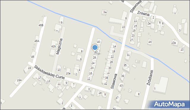 Opole, Skłodowskiej-Curie Marii, 30, mapa Opola