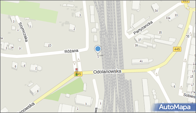 Ostrów Wielkopolski, Składowa, 1, mapa Ostrów Wielkopolski