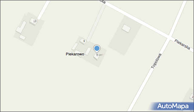 Piekarowo, Skierniewicka, 7, mapa Piekarowo