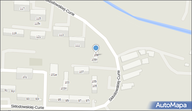Piekary Śląskie, Skłodowskiej-Curie Marii, 109, mapa Piekary Śląskie