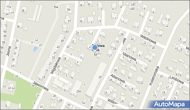 Piotrków Trybunalski, Skośna, 5A, mapa Piotrków Trybunalski