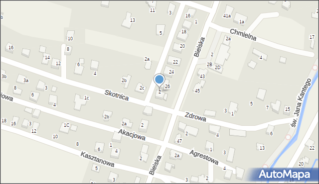 Pisarzowice, Skotnica, 2, mapa Pisarzowice