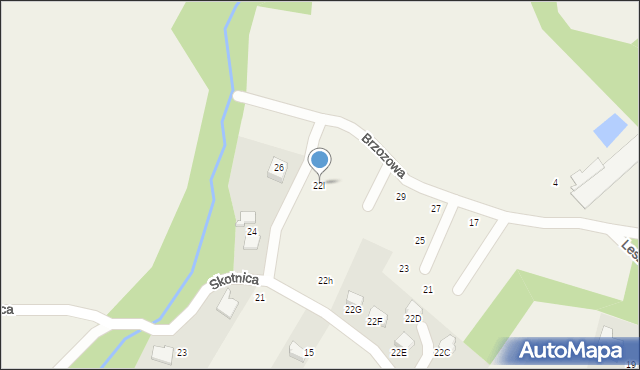 Pisarzowice, Skotnica, 22l, mapa Pisarzowice