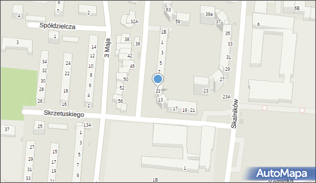 Polkowice, Skalników, 11, mapa Polkowice