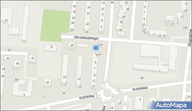 Polkowice, Skrzetuskiego, 3, mapa Polkowice