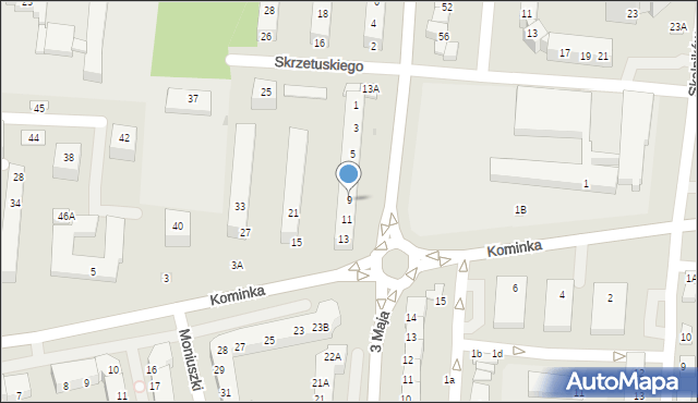 Polkowice, Skrzetuskiego, 9, mapa Polkowice