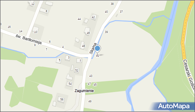 Poręba Spytkowska, Skalna, 41, mapa Poręba Spytkowska