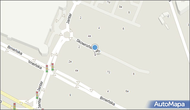 Poznań, Skowrońskiego Wojciecha, 4, mapa Poznania