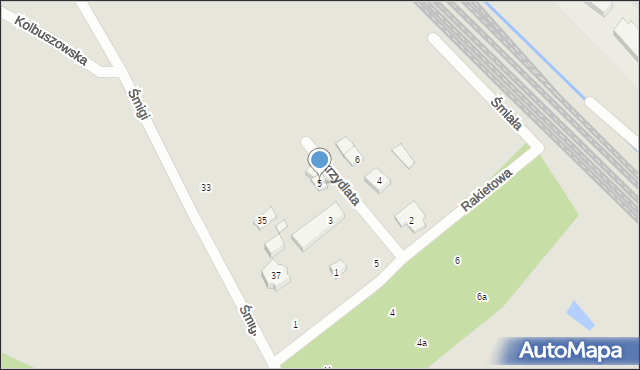 Poznań, Skrzydlata, 5, mapa Poznania