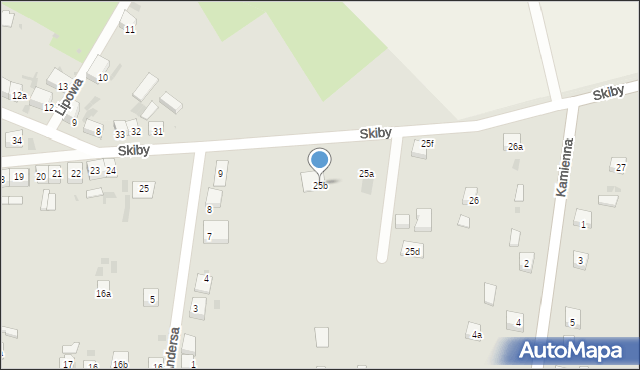 Przemków, Skiby Jana, ks., 25b, mapa Przemków