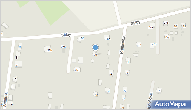 Przemków, Skiby Jana, ks., 26, mapa Przemków