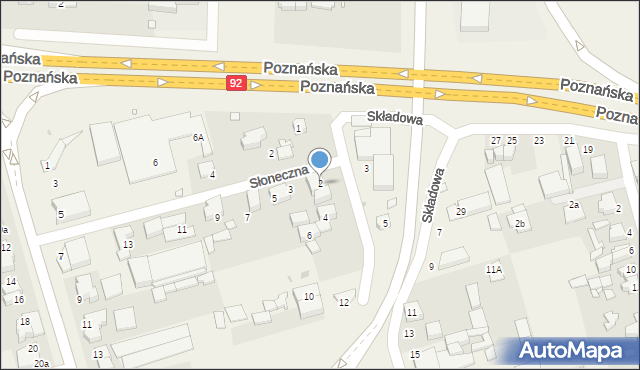 Przeźmierowo, Składowa, 2, mapa Przeźmierowo