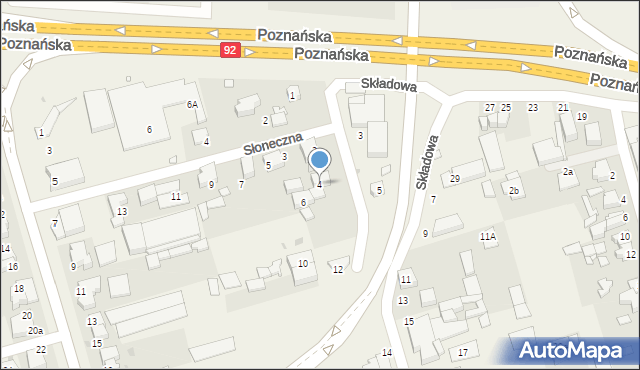 Przeźmierowo, Składowa, 4, mapa Przeźmierowo