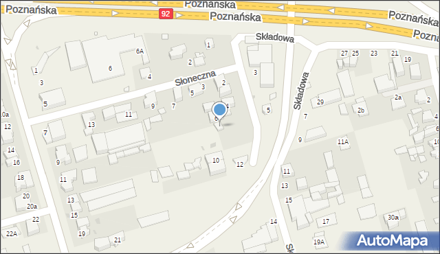 Przeźmierowo, Składowa, 8, mapa Przeźmierowo