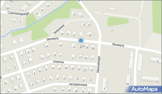 Przysucha, Skowyry, 24, mapa Przysucha