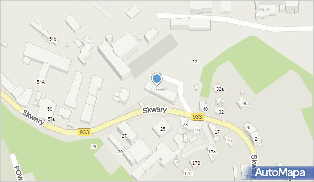 Pszów, Skwary Pawła, ks., 44, mapa Pszów