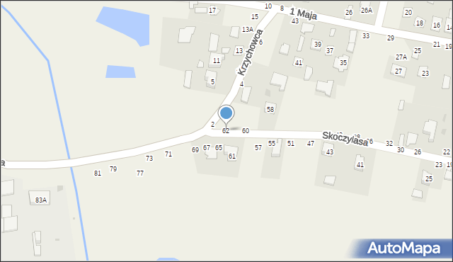 Puchaczów, Skoczylasa Stefana, 62, mapa Puchaczów