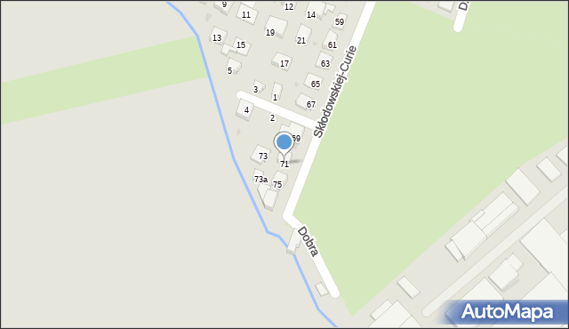 Racibórz, Skłodowskiej-Curie Marii, 71, mapa Racibórz