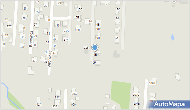 Radom, Skargi Piotra, ks., 9E, mapa Radomia