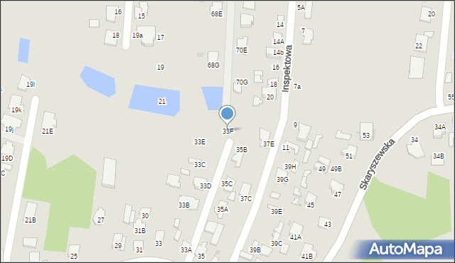 Radom, Skaryszewska, 33F, mapa Radomia