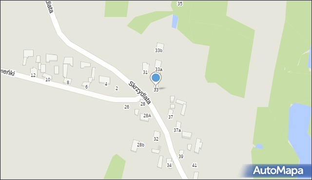 Radom, Skrzydlata, 33, mapa Radomia