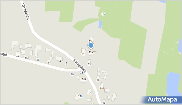 Radom, Skrzydlata, 33a, mapa Radomia