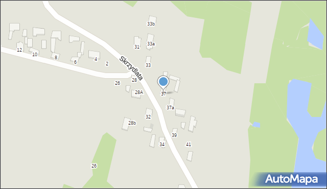 Radom, Skrzydlata, 37, mapa Radomia