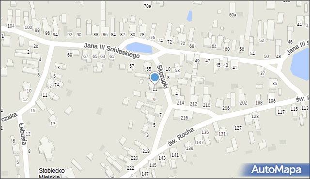 Radomsko, Skorupki Ignacego Jana, ks., 11, mapa Radomsko