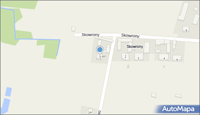 Rotnowo, Skowrony, 1, mapa Rotnowo