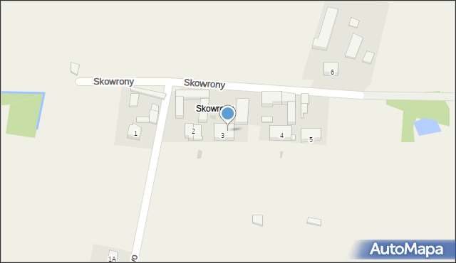 Rotnowo, Skowrony, 3a, mapa Rotnowo