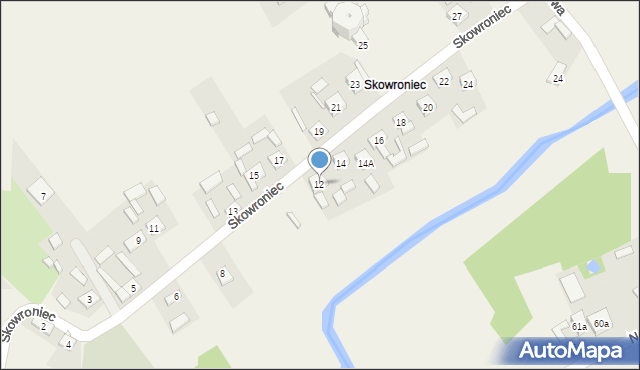 Rudki, Skowroniec, 12, mapa Rudki