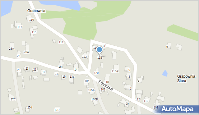 Rybnik, Skowronków, 11B, mapa Rybnika