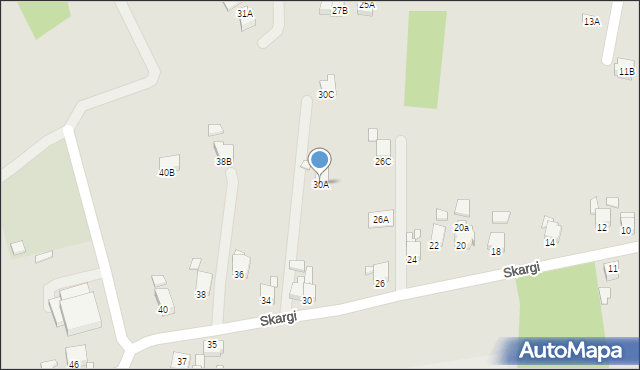 Rybnik, Skargi Piotra, ks., 30A, mapa Rybnika