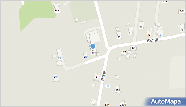 Rybnik, Skargi Piotra, ks., 46, mapa Rybnika