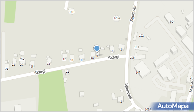 Rybnik, Skargi Piotra, ks., 6, mapa Rybnika