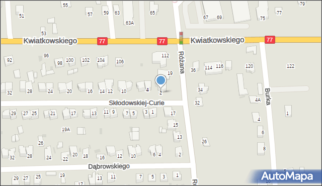 Sandomierz, Skłodowskiej-Curie Marii, 2, mapa Sandomierza