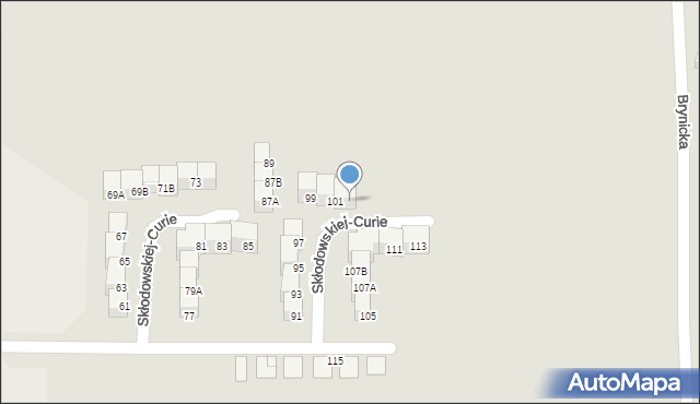 Siemianowice Śląskie, Skłodowskiej-Curie Marii, 103, mapa Siemianowice Śląskie