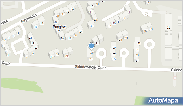 Siemianowice Śląskie, Skłodowskiej-Curie Marii, 27, mapa Siemianowice Śląskie