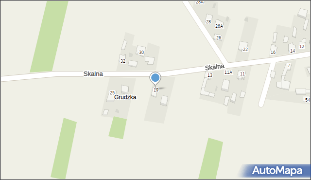 Sierosławice, Skalna, 19, mapa Sierosławice