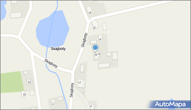 Skajboty, Skajboty, 13, mapa Skajboty