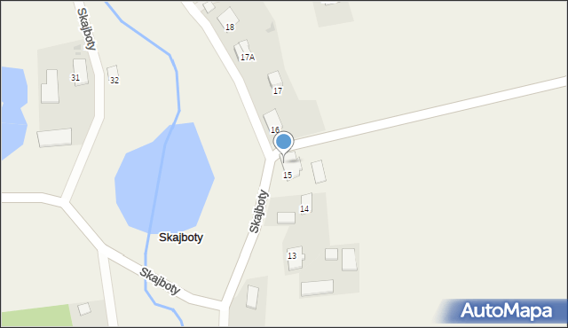 Skajboty, Skajboty, 15A, mapa Skajboty