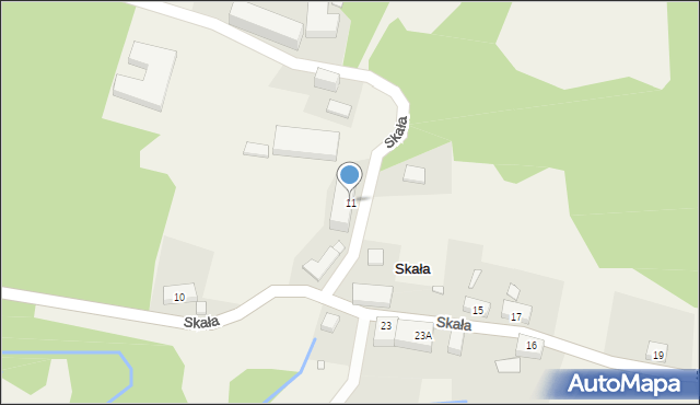 Skała, Skała, 11, mapa Skała